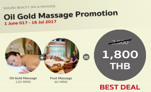 Oil Gold Massage Promotion